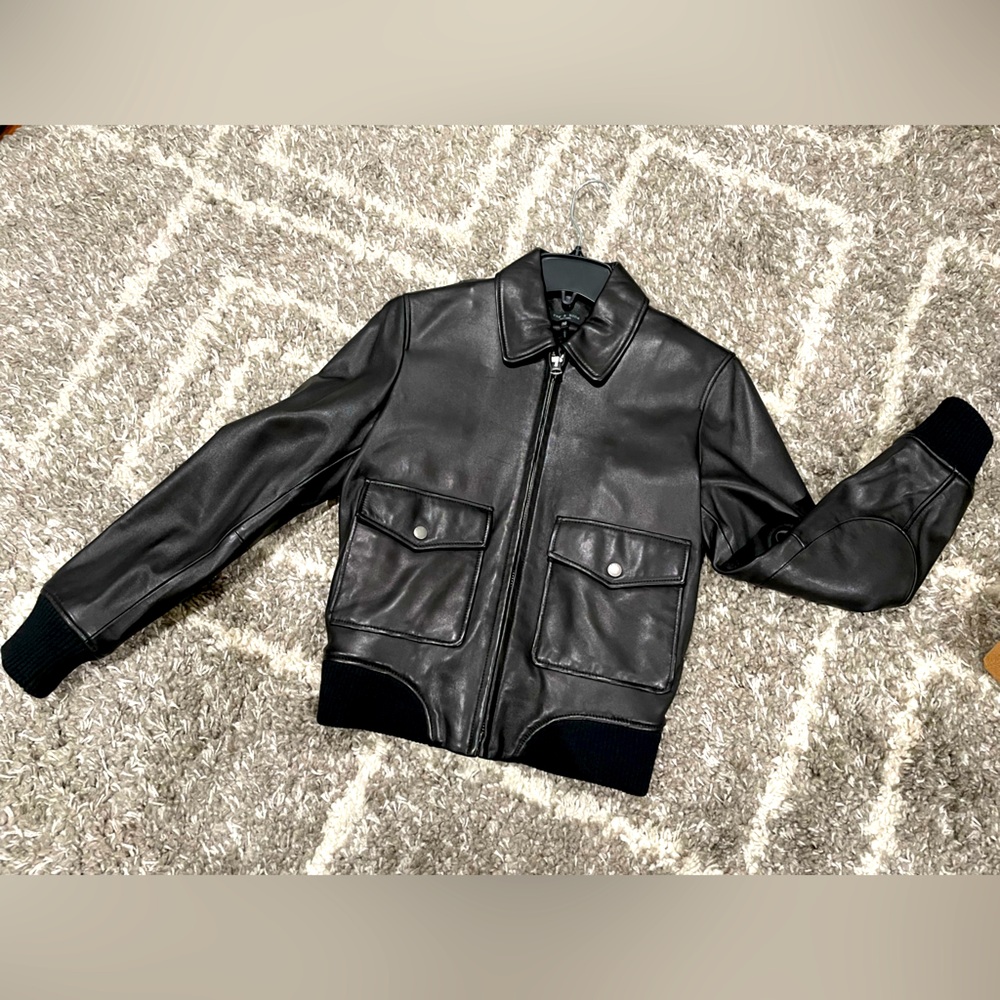 ✨E-Receipt Included - Rag & Bone Andrea Leather Jacket in Black